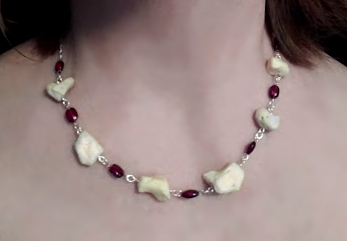 Wrist
bones and garnets