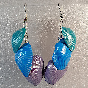 Shell Cascade Earrings - Dusk
