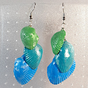 Shell Cascade Earrings - Waves