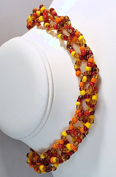 Spicy Crocheted Bead Choker