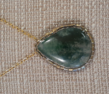 Moss Agate Drop