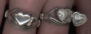 Sterling Heart Poison Ring