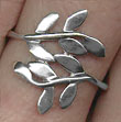 Sterling Leaves Ring