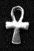 Sterling Ankh Stud Earring