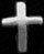 Sterling Cross Stud Earring