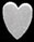 Sterling Heart Stud Earring