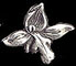 Sterling Orchid Stud Earring