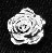 Sterling Rose Earring