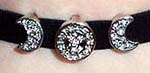 Stretch Velvet Triple Moon
Rhinestone Choker