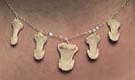 Fingertip bone necklace