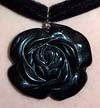 Ebonine Onyx Rose Choker