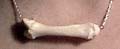 Human hand bone
necklace