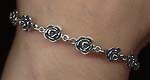 Sterling Rose Bracelet